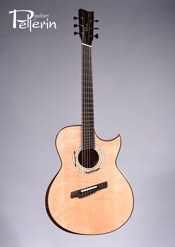 Pellerin Grand Auditorium "Art Deco" Bear Claw Sitka/Bird's Eye Maple - Fan Fret, Bevel image 1