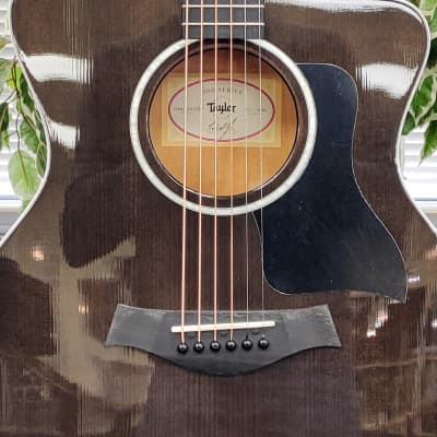 Taylor 214ce DLX LTD 2023 Acoustic Guitar with Electronics - Transparent Grey image 4