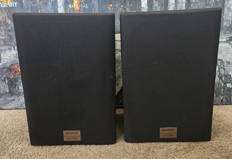 Sony Sony SS-U3033 Bookshelf Speakers 90s  			