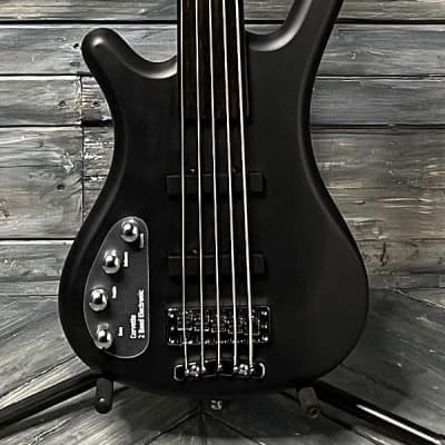 Warwick Left Handed RockBass Corvette Fretless Basic-5 Nirvana Black Transparent Satin 5-String Electric Bass image 9
