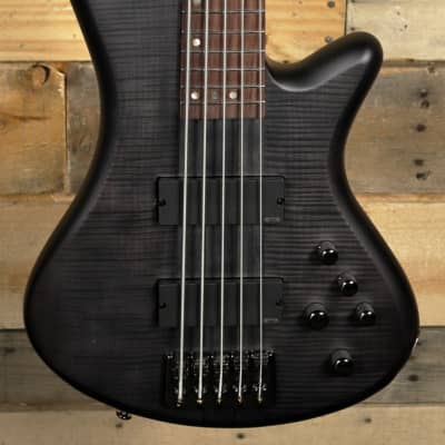 Schecter Stiletto Studio-5 5-String Bass See-Thru Black Satin image 2