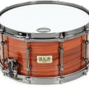Tama S.L.P. G-Maple Snare Drum - 7-inch x 14-inch - Gloss Tangerine Zebrawood (LGM147GTZd1)