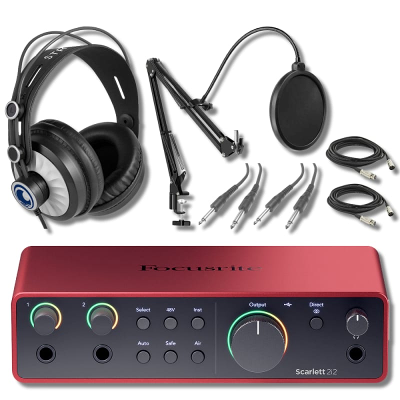 Focusrite Scarlett 2i2 Studio 3rd Gen USB Audio Interface Bundle