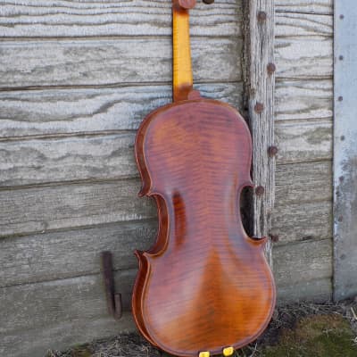 Professional Violin, Antique Dark Brown Varnish, Handmade in Kansas USA by Colton Mulder, Crow Creek Fiddles 2023 image 11