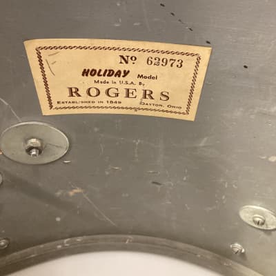 Rogers, Holiday "Headliner" 20,12,16 Dayton 3-Piece Set 1964 - Sparkling Blue Pearl image 22