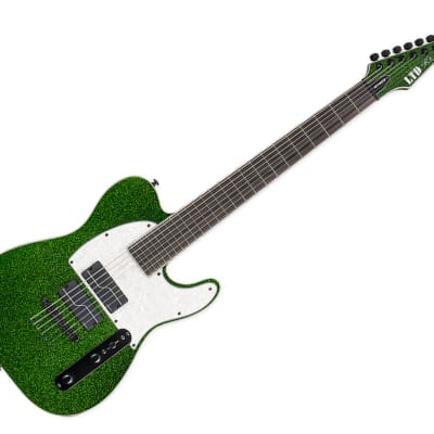 ESP LTD SCT-607 Stephen Carpenter Signature Baritone - Green Sparkle for sale