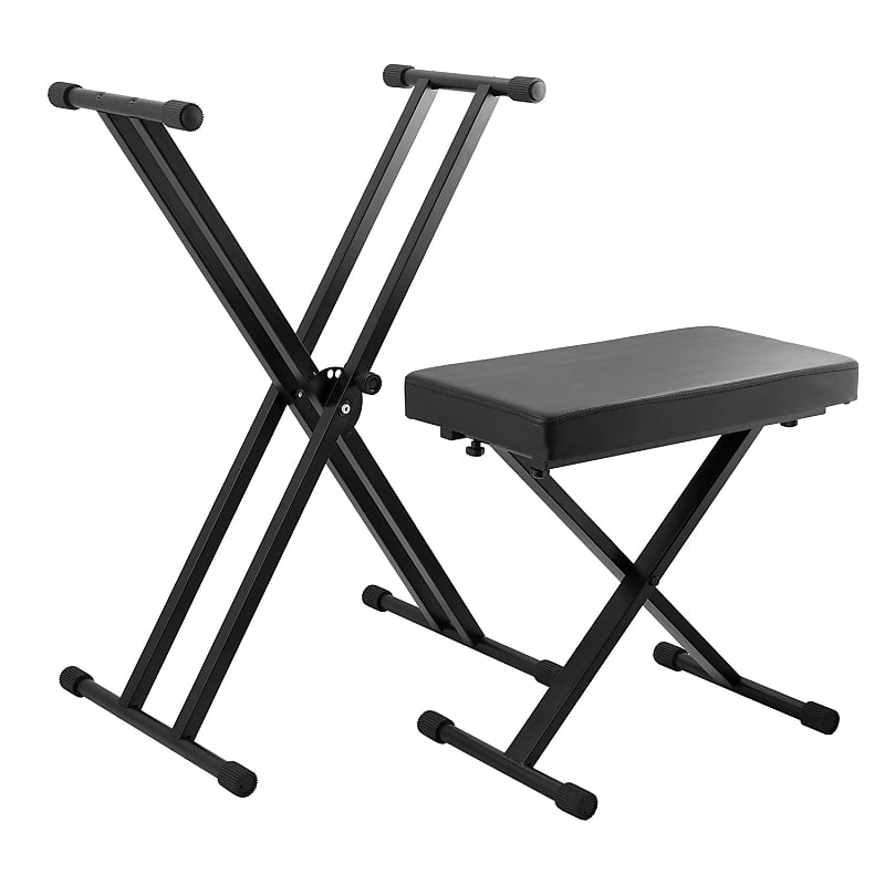 TIGER KAP-PK2 Keyboard Stand and Stool Pack Height Adjustable | Reverb