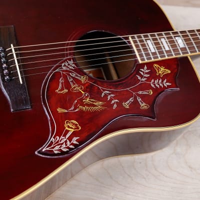 Gibson Hummingbird Custom 1977 Wine Red w/ Tags, OHSC image 8