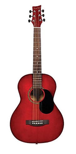 Beaver Creek 3/4 Size Acoustic Guitar w/Gig Bag  - Transparent Red image 1