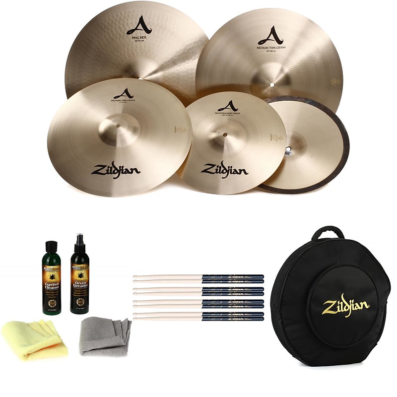 Zildjian A Rock Cymbal Set Bundle - 14/17/19/20-inch image 1
