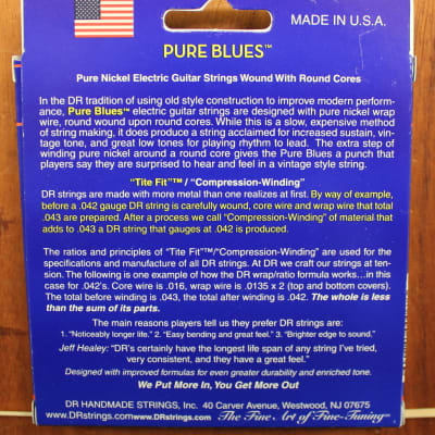 DR Strings Pure Blues PHR-11 11-50 Electric Guitar Strings image 2
