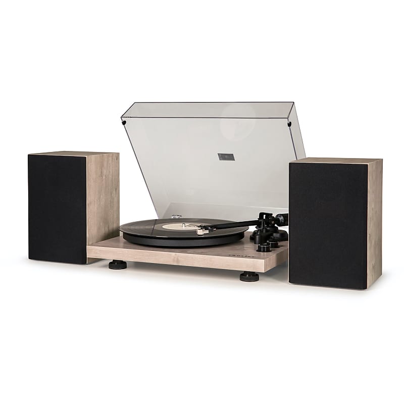 Crosley Record Player External Speakers Crosley C62 Grey Record Player + External Speakers | Reverb