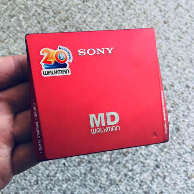 Immagine Sony MZ-E75 Walkman MiniDisc Player, Super Rare Red ! Excellent Working ! - 2