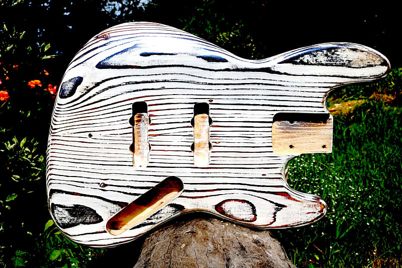 Jazz Bass body, "barncaster" image 1