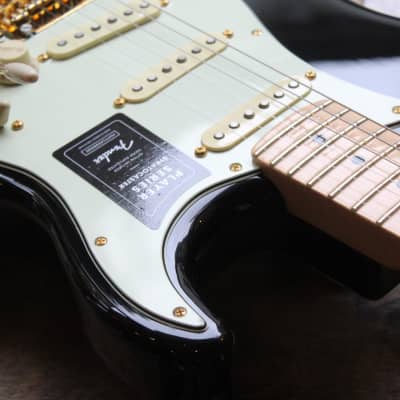 FENDER "Limited Edition Player Stratocaster, Maple Fingerboard, Black with Gold Hardware" 3, 77 KG image 8