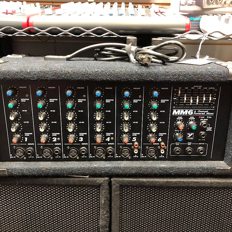 Yorkville MM6 Powered Mixer 1990s Black Reverb