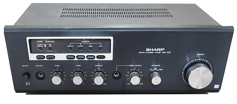 Vintage Sharp SM-1122 Stereo Amplifier  			