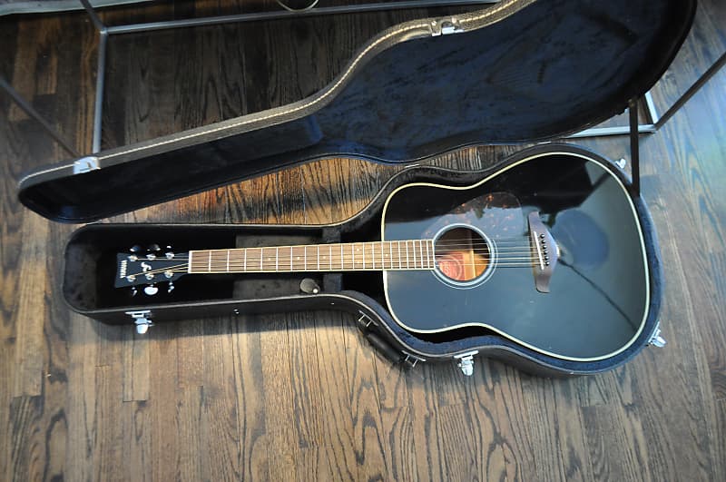 Yamaha FG720S-BL Dreadnought Acoustic Guitar Black | Reverb
