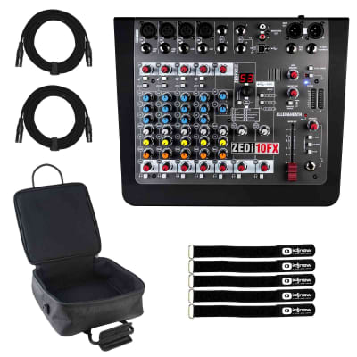 Allen & Heath ZEDi-10FX Hybrid Recording Mixer / 4×4 USB Interface w Travel Bag image 1