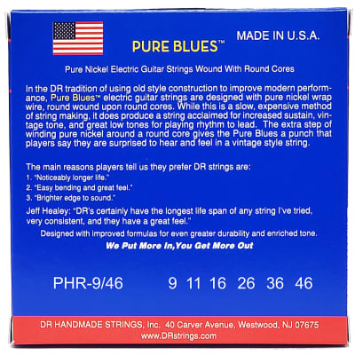 DR Strings Pure Blues PHR-9/46 Lite to Medium .009-046 Bild 3