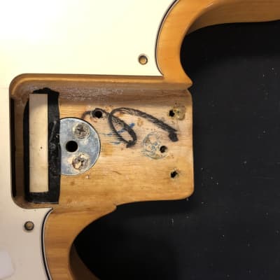 1974 Fender Telecaster Bass Guitar, Ash, Wide Range Humbucker, Maple Neck, Orig Case image 15