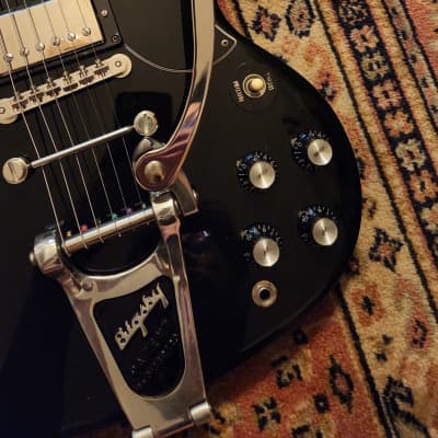 2014 Gibson SG Standard 120th Anniversary Ebony w/ OHSC | MOD : Bigsby B3, Towner DTB, Grover Locking Tuners image 14