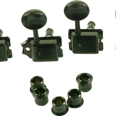 Gotoh 6 In Line Vintage Style Locking Tuning Machines Black | Reverb