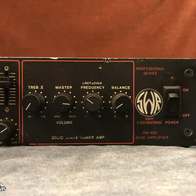 SWR SM-400 Vintage 400W Rackmount Bass Amp Head 1980s image 4