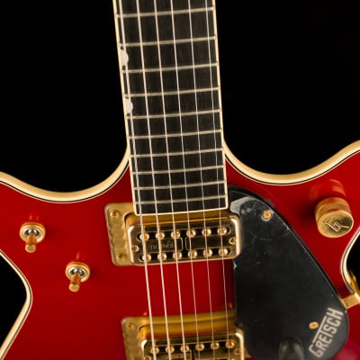 Pre Owned Gretsch G6131T-62 Vintage Select ’62 Jet With Bigsby TV Jones Vintage Firebird Red With OHSC image 3