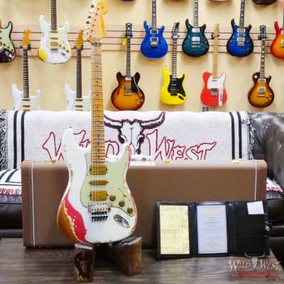 Fender Custom Shop Wild West White Lightning Stratocaster HSH | Reverb