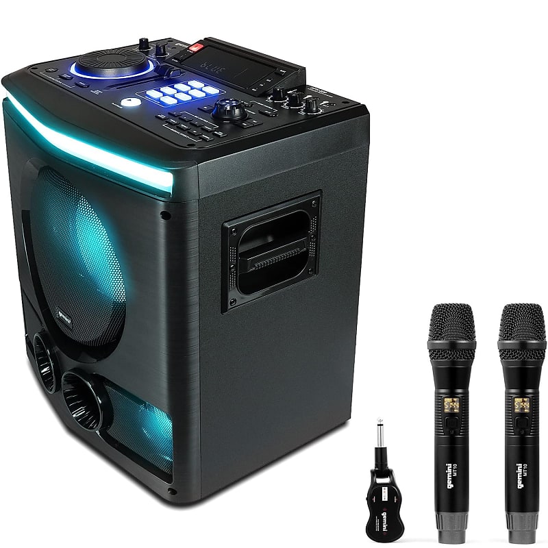 Gemini GPK800 Home Karaoke Speaker System w/ GMUM200 Dual Reverb