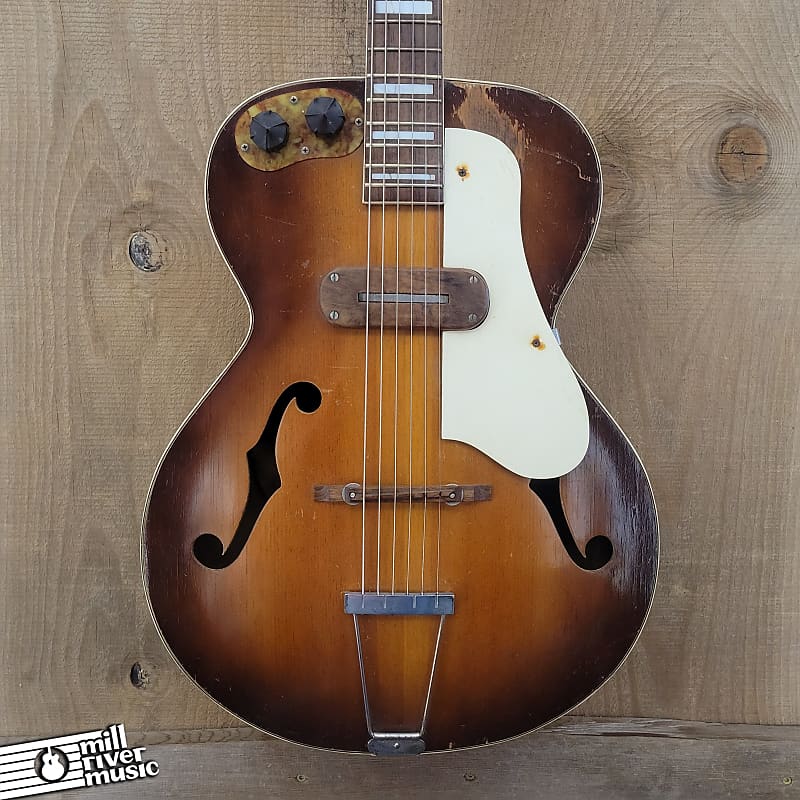 Kay Sherwood Deluxe Archtop Sunburst Electric Guitar Vintage 1948/49