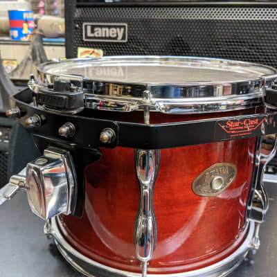 Tama Taiwan Rockstar Custom Reddish/Brown Lacquer 9 x 12" Tom - Looks Very Good - Sounds Excellent! image 2