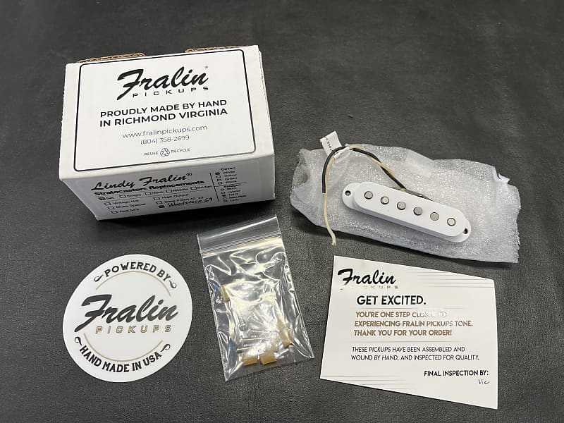 Lindy Fralin  Woodstock Pickup Set for Stratocaster  White Covers. New! image 1