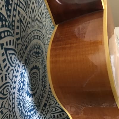 2001 Ibanez ArtWood AW200 Vintage Violin-Burst Acoustic Guitar -Solid Engelmann Spruce Top, Flamed Maple Back & Sides image 8