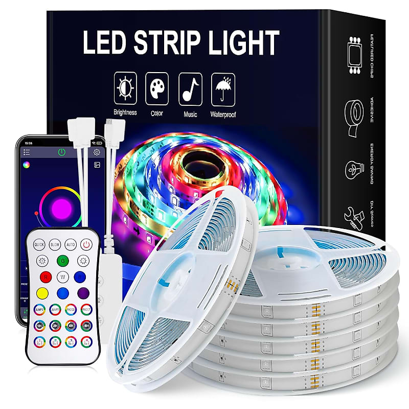 5050 RGB led light Strip Led Tape Lights Color Changing for room waterproof