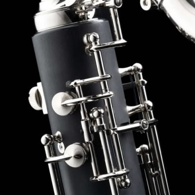 Backun Alpha Bass Clarinet- Low Eb-Nickel- Hard Case- B-STOCK (minor scratch or plating wear) image 2