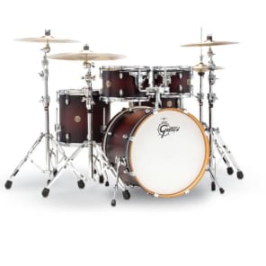 Gretsch Drums Catalina Maple CM1-E605 5-piece Shell Pack with Snare Drum - Satin Deep Cherry Burst image 2