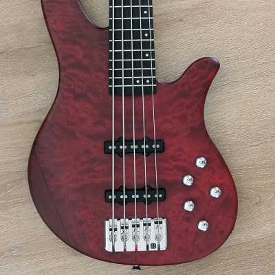 Clover - Argo 5-1 - 5 string active bass with Nordstrand Pickups and Quilt Maple Top image 3