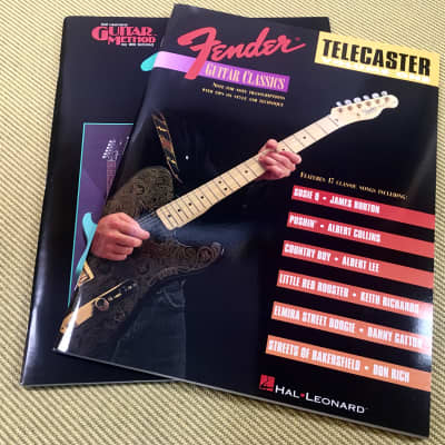 Guitar Book Lot Fender Guitar Classics Telecaster Volume One & Guitar Mehtod By Will Schmid image 1