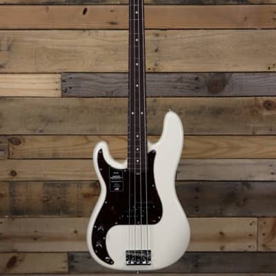 Fender American Professional II Precision Bass Left-Hand Olympic White w/ Case image 4