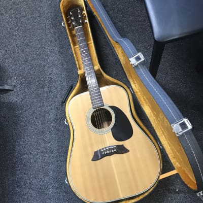 Takamine F363S acoustic dreadnought guitar made in Japan 1979 in excellent condition with original hard case , key , owners manual and tool included. image 3