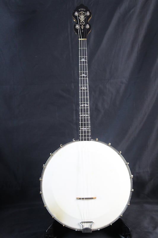 Yosco No. 3 double-rim Tenor Banjo c1920 w/OHSC image 1