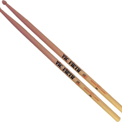 8D American Classic Hickory Wood Tip Drumsticks image 1