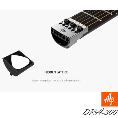 ALP DRA-300 Foldable Headless Travel Silent Electric Guitar mini travel image 8