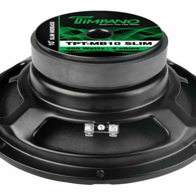 Timpano TPT-MB10 SLIM 10" Slim Basket Midbass Car Audio Speaker, 400 Watts 4-Ohm image 2