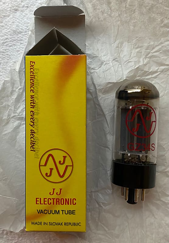 JJ Tesla GZ34 5AR4 Rectifier Tube- For Tube Amplifiers