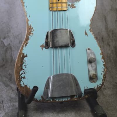 Luthier-made '51 Precision Bass 2019 Aged Sonic Blue image 2