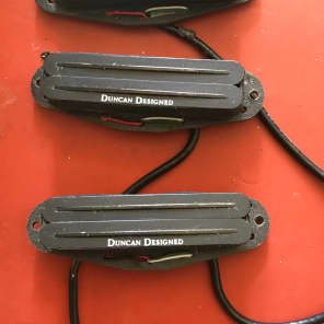 Duncan Designed Hot Rail Pickup set for Stratocaster HB101b, HB101n/m Black