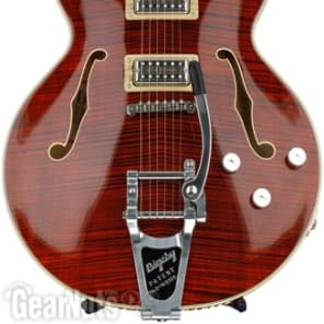 Gretsch G6609TDC Players Edition Broadkaster Center Block - Bourbon Stain  Bigsby Tailpiece image 10